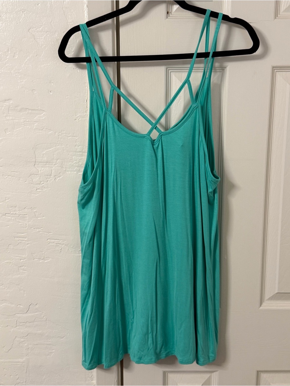 Heimish Strappy Cami In Teal - 3X